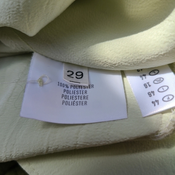 Canda Textured Green Button-down Blouse with Embroidered Collar, Size XL - Picture 8 of 10